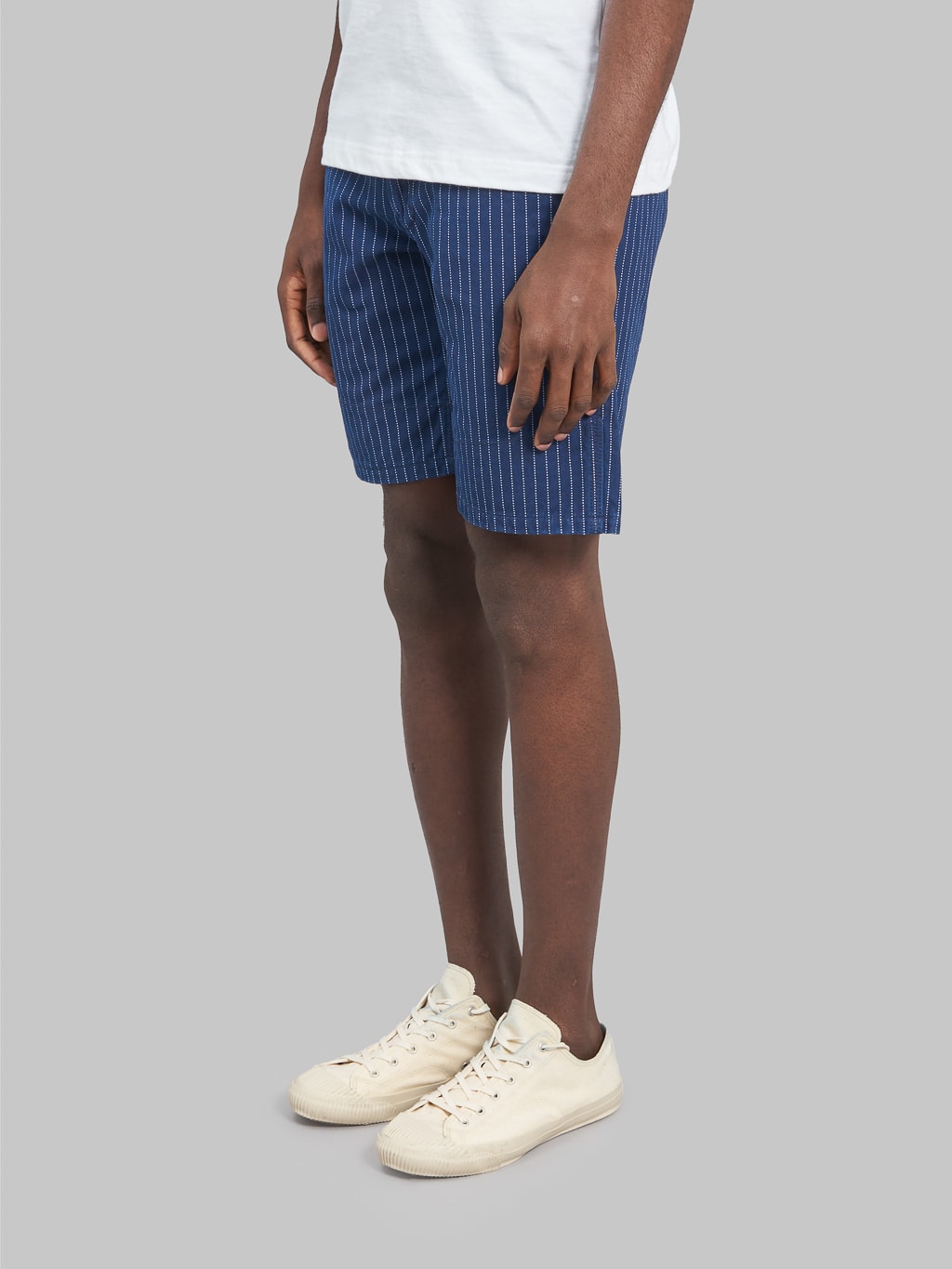 ues wabash indigo short pants side fit