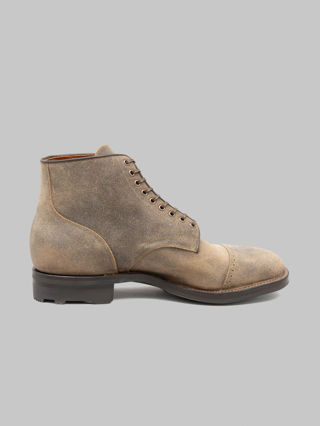 Viberg Service Boot 2030 BCT Tobacco Waxy Commande heel