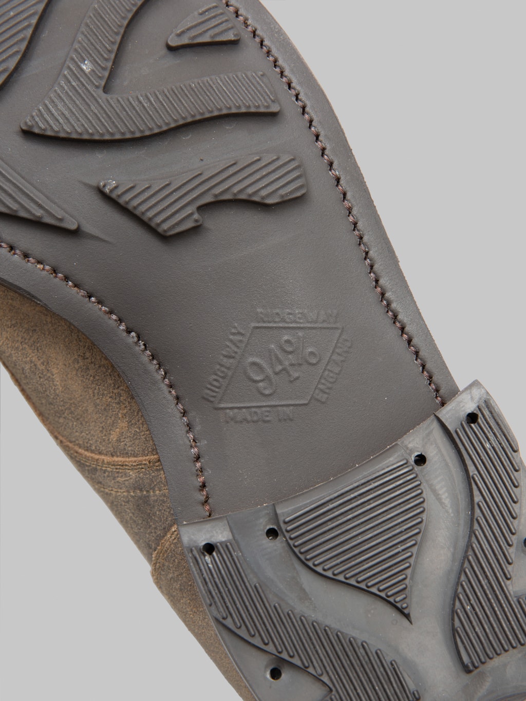 Viberg Service Boot 2030 BCT Tobacco Waxy Commande closeup