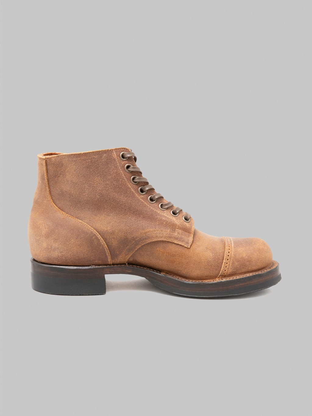 Viberg Service Boot 2040 DCT Toast Waxy Commander heel