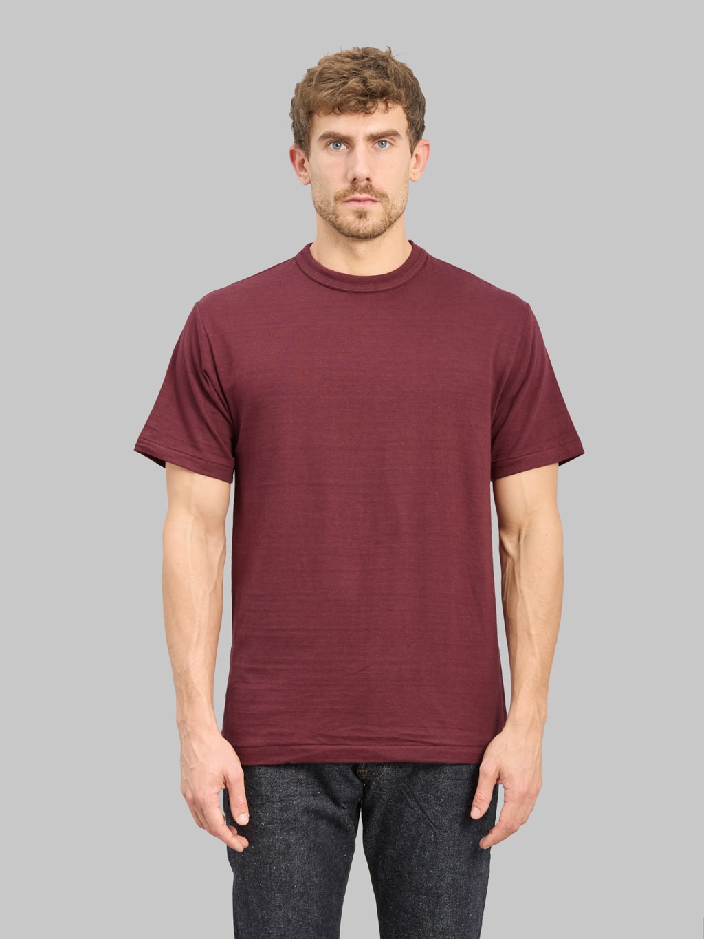 Warehouse & Co 4601 Plain T-Shirt Bordeaux