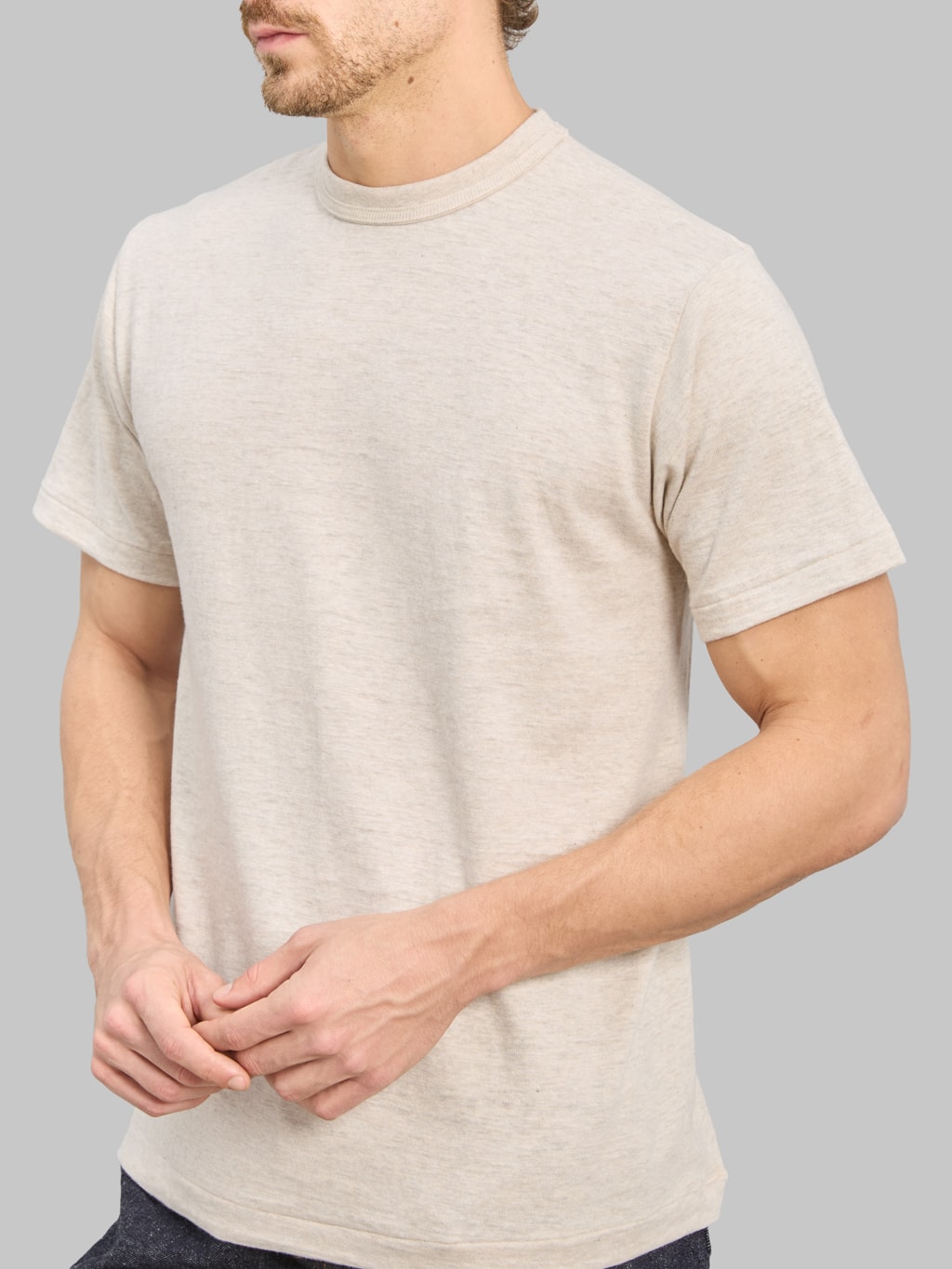 Warehouse & Co 4601 Plain T-Shirt Oatmeal