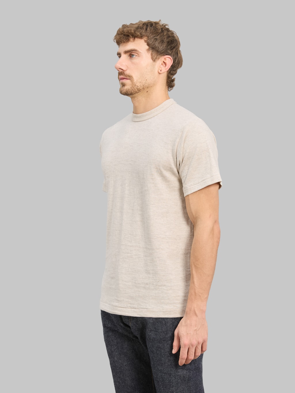 Warehouse & Co 4601 Plain T-Shirt Oatmeal
