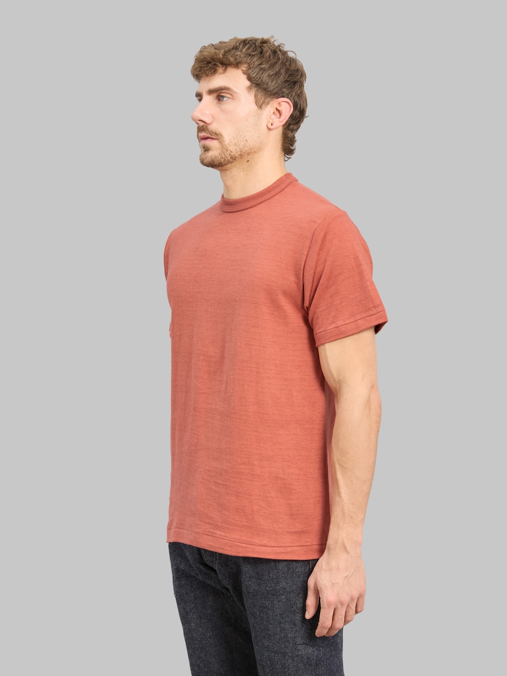 Warehouse & Co 4601 Plain T-Shirt Salmon