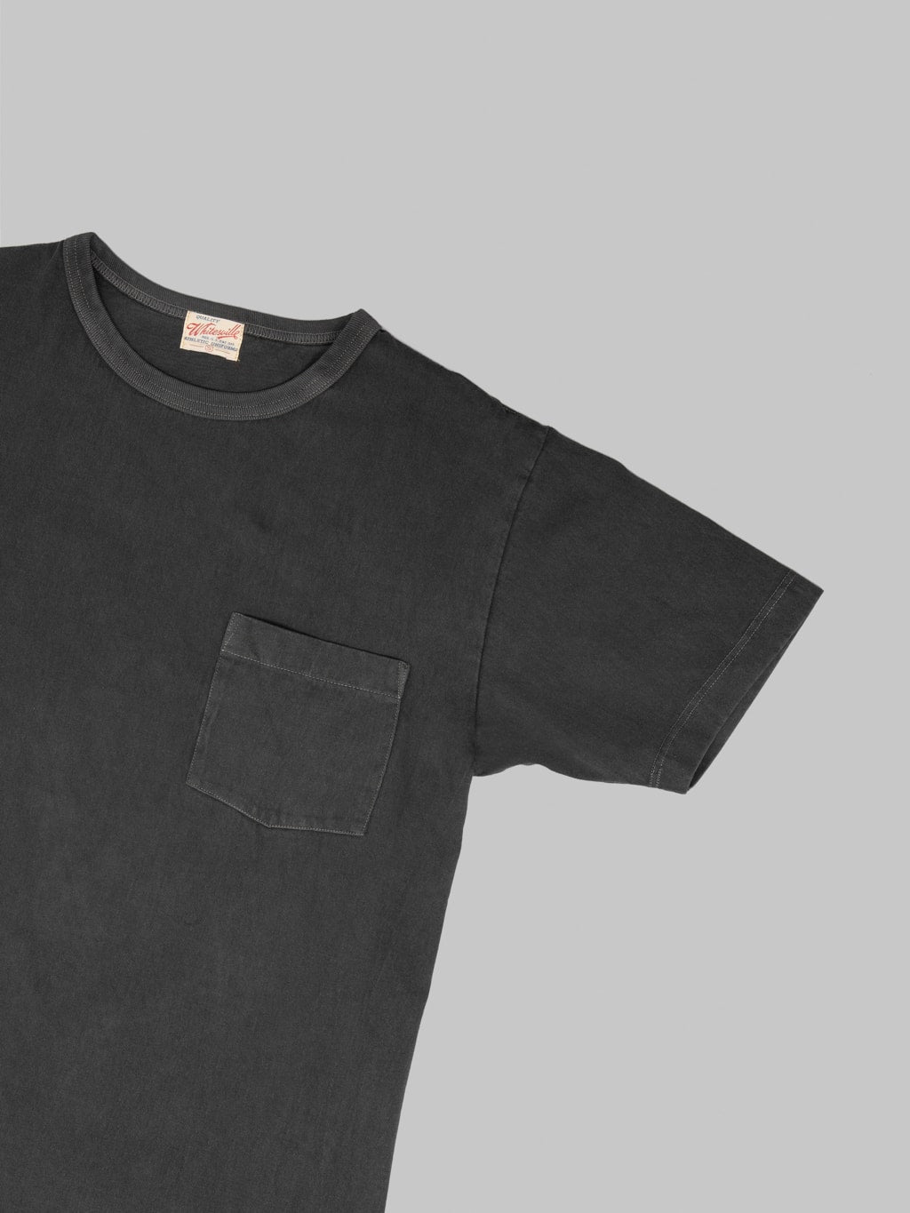 Whitesville Pigment Dye Pocket T-Shirt Black