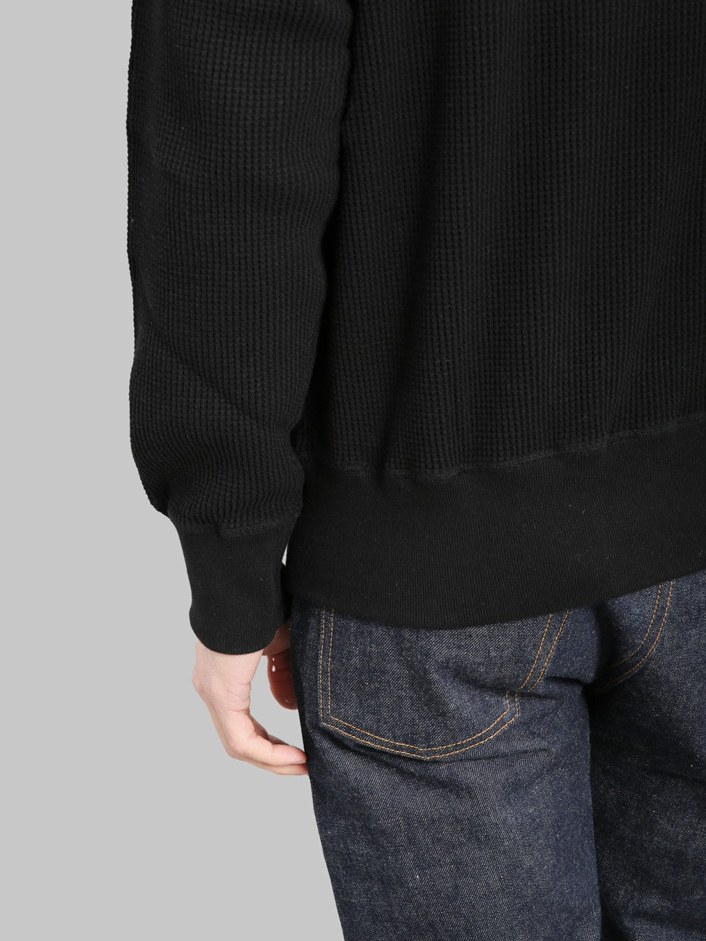 Whitesville Thermal T-Shirt V-Neck Black