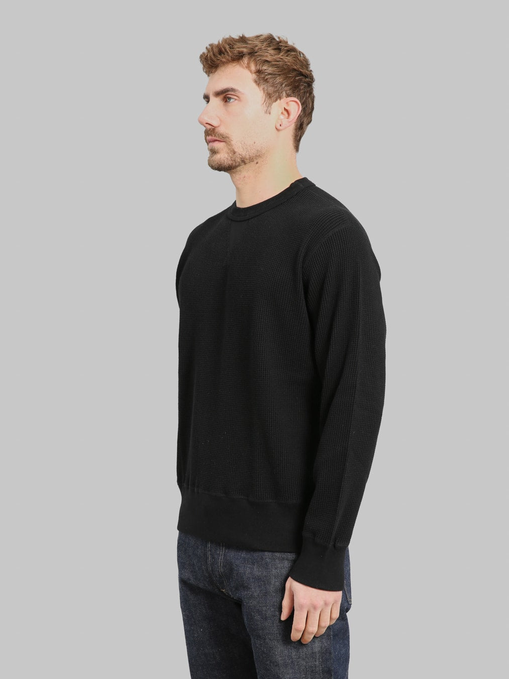 Whitesville Thermal T-Shirt V-Neck Black