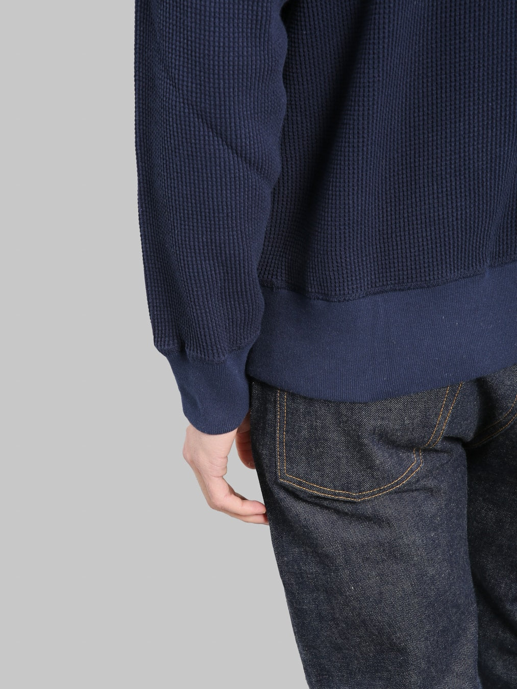 Whitesville Thermal T-Shirt V-Neck Navy