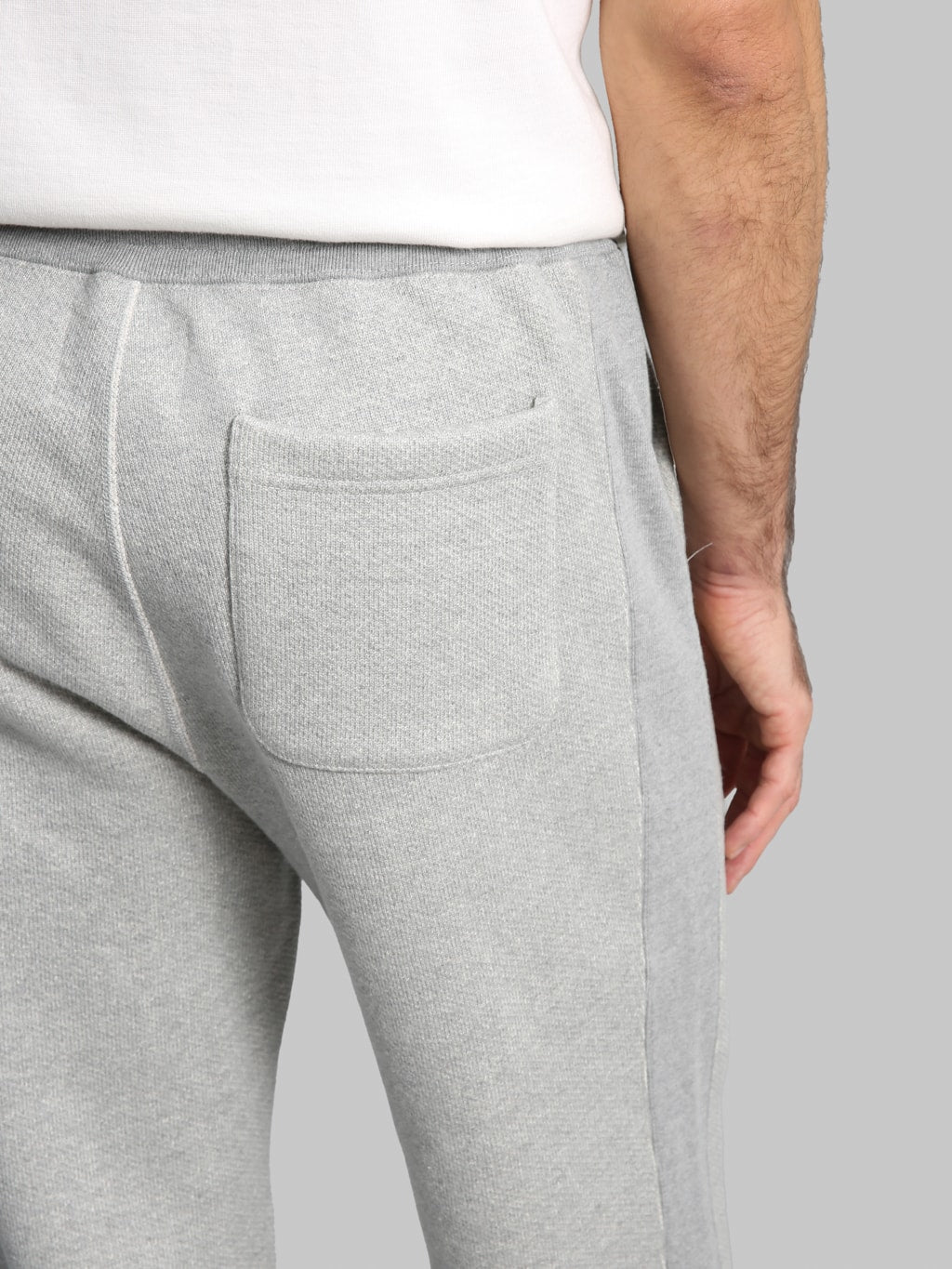 Wonder Looper 876gsm Double Heavyweight French Terry Sweatpants Heather Grey