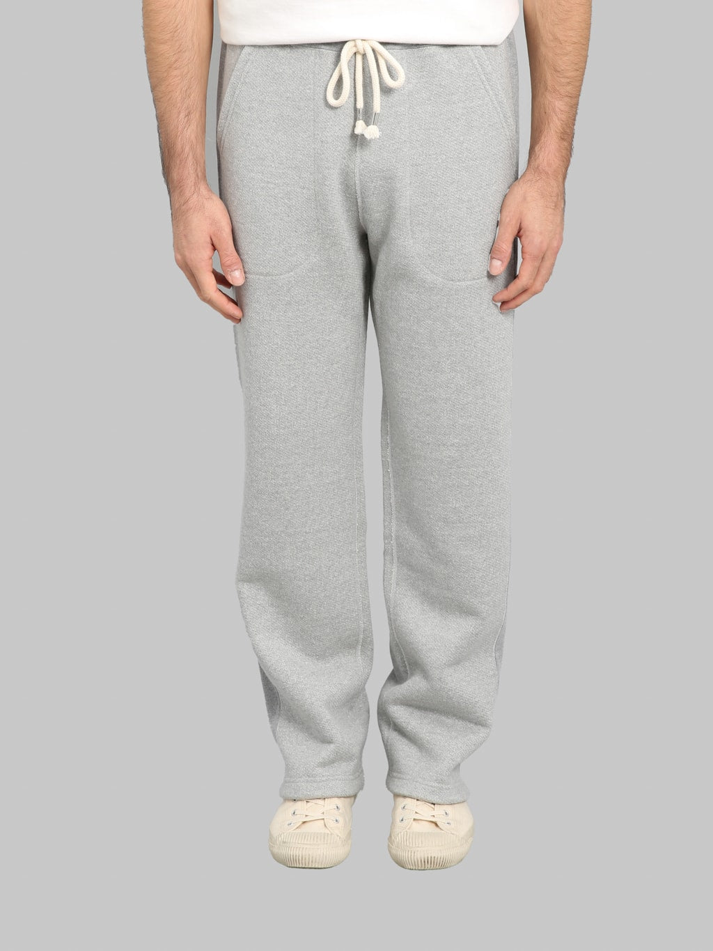 Wonder Looper 876gsm Double Heavyweight French Terry Sweatpants Heather Grey