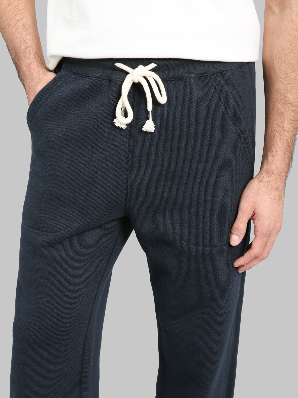 Wonder Looper 876gsm Double Heavyweight French Terry Sweatpants Navy
