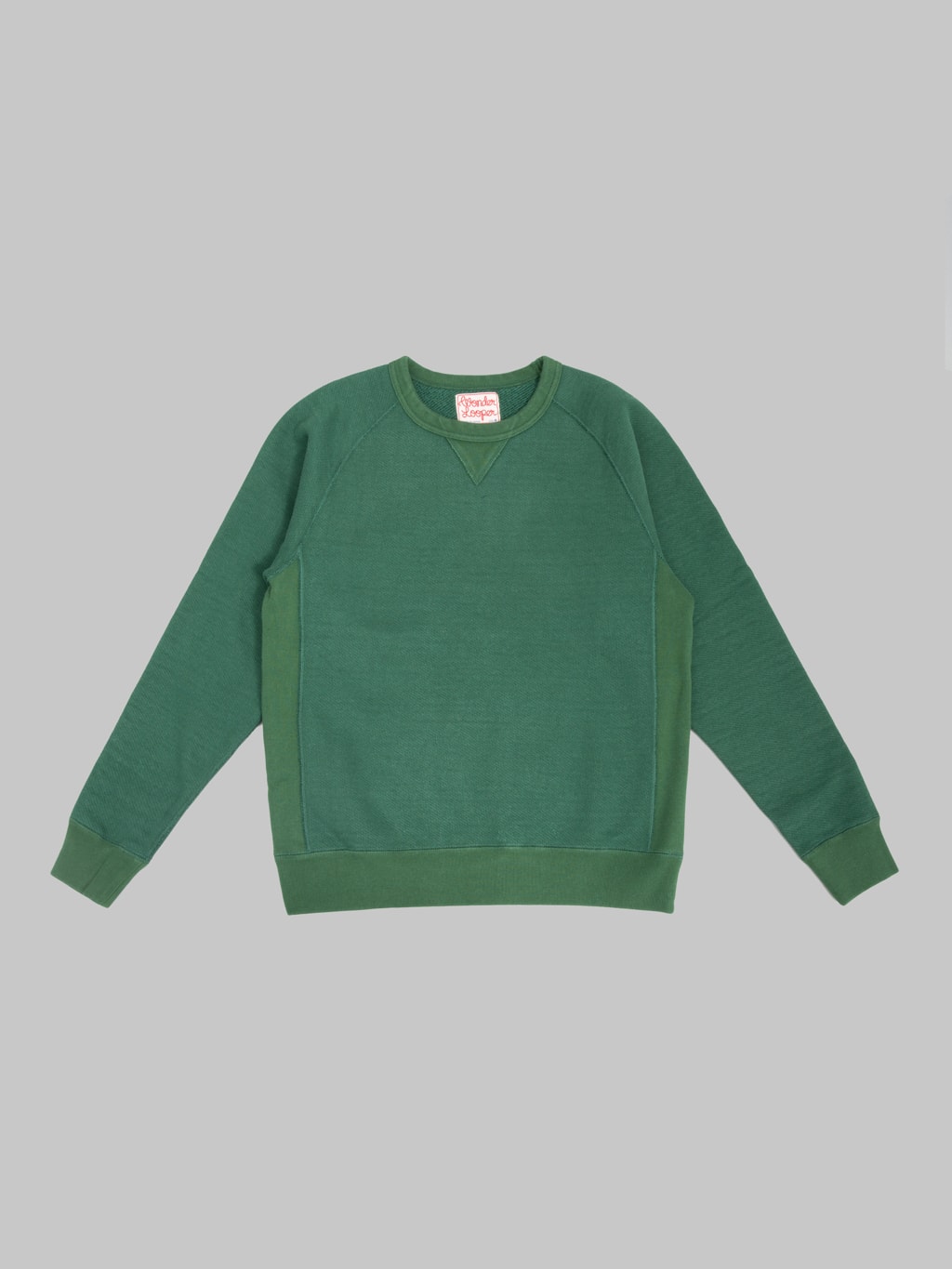 Wonder Looper Pullover Crewneck 876gsm Double Heavyweight French Terry Racing Green