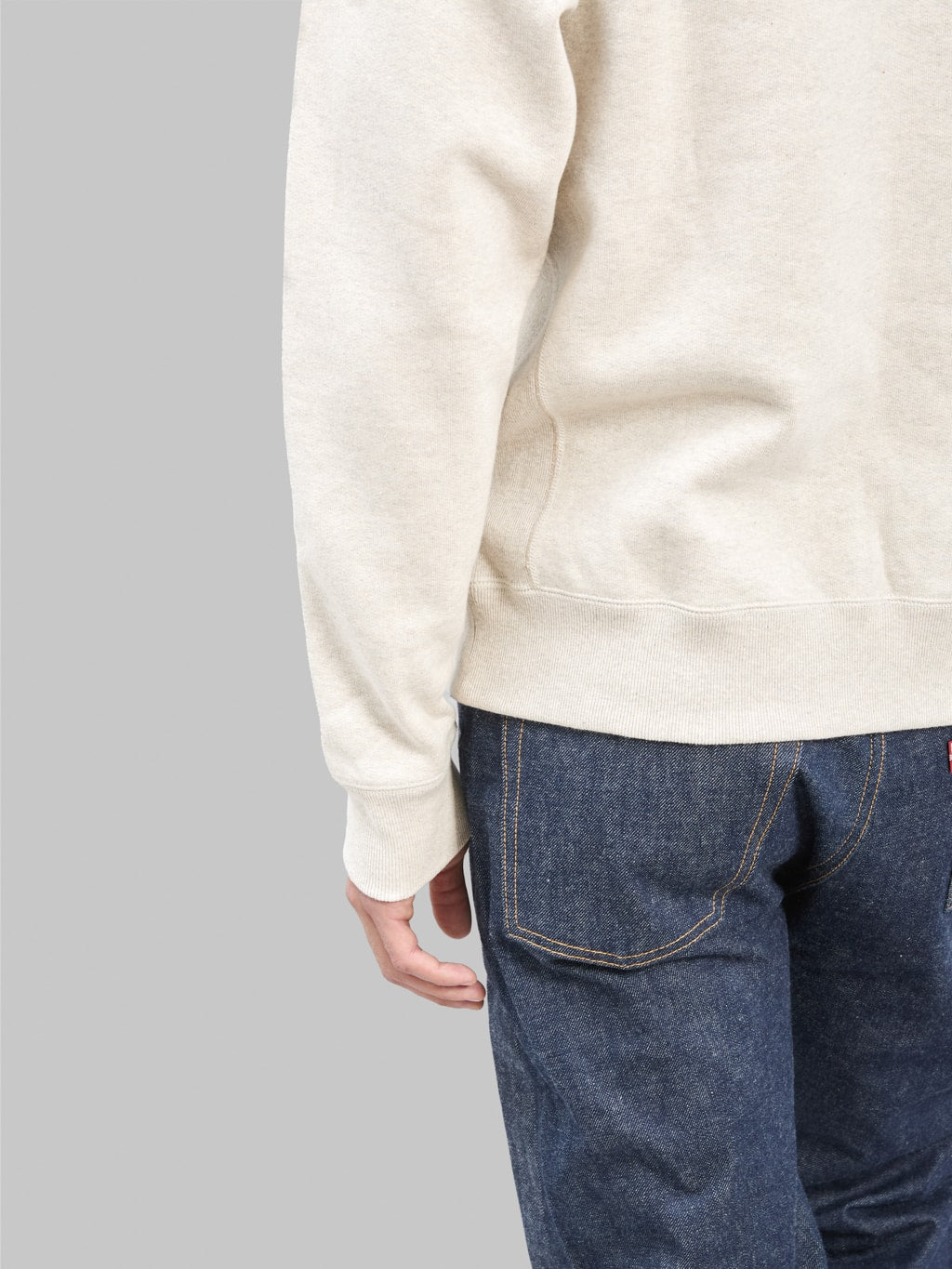Wonder Looper Pullover Crewneck Fleeced Foxfibre Heather cuff