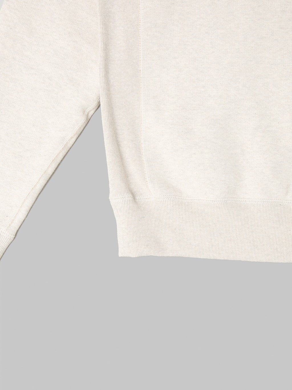 Wonder Looper Pullover Crewneck Fleeced Foxfibre Heather ribbed