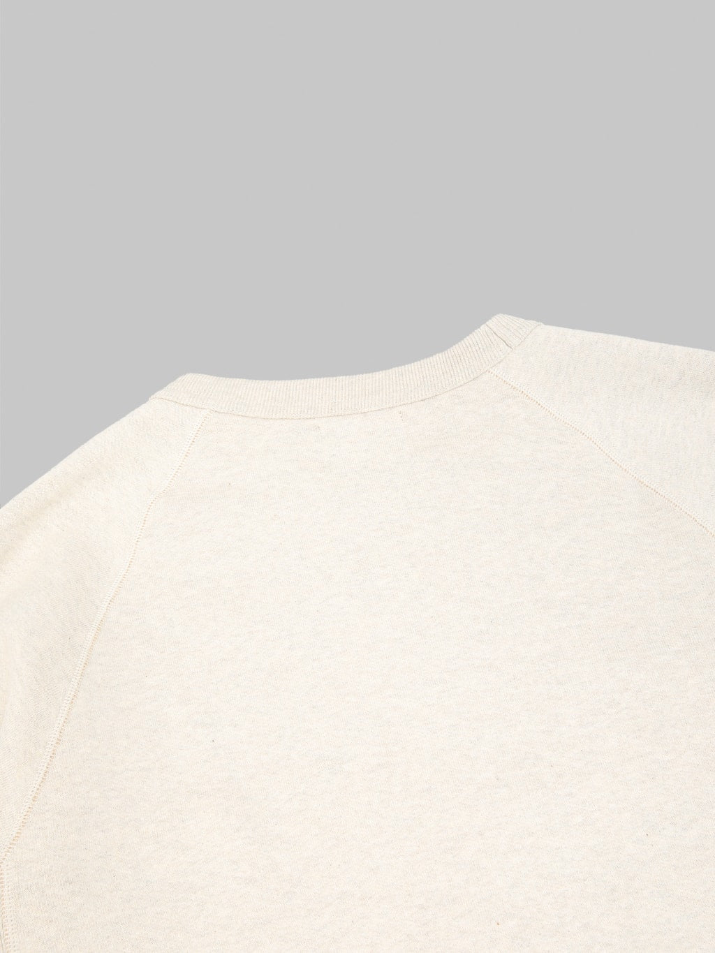 Wonder Looper Pullover Crewneck Fleeced Foxfibre Heather back collar