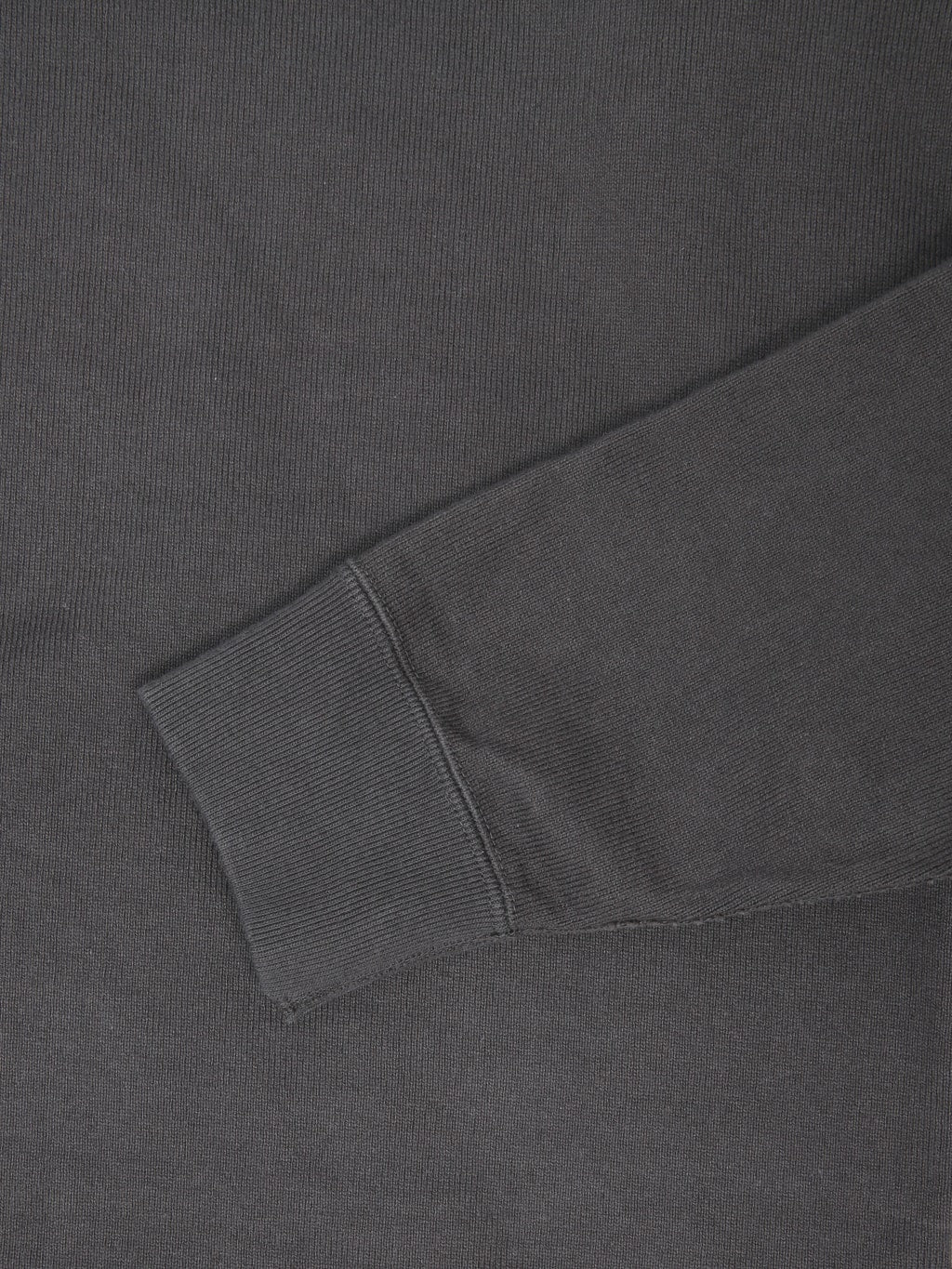 Wonder Looper Double Heavyweight Long Sleeve TShirt Sumi cuff closeup