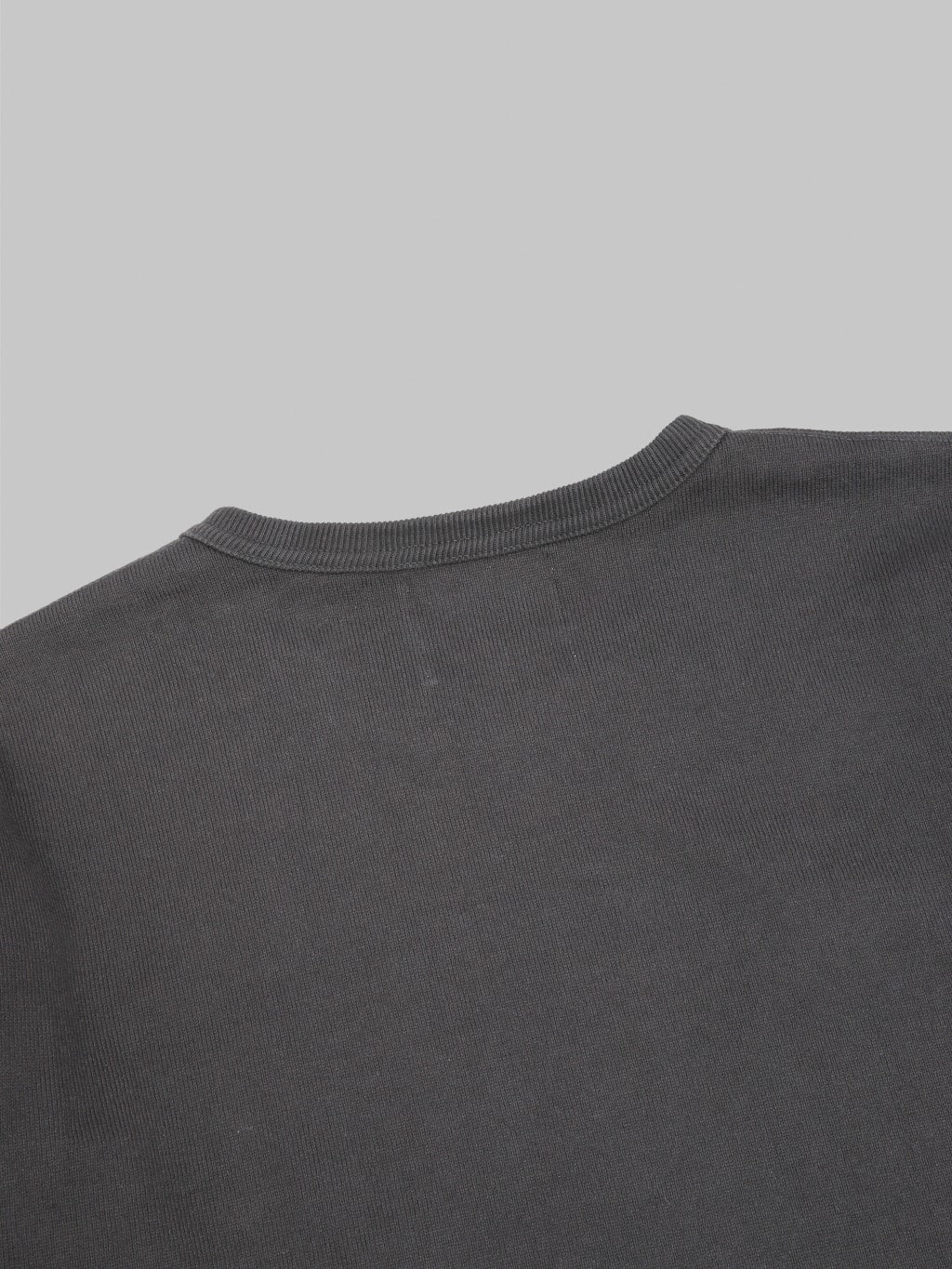 Wonder Looper Double Heavyweight Long Sleeve TShirt Sumi back collar