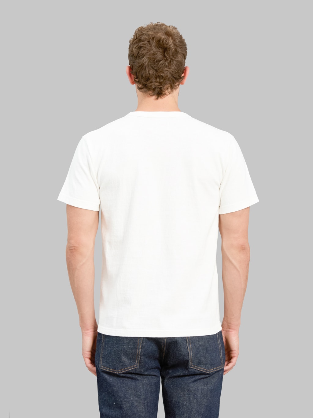 Wonder Looper ELS Recycled Cotton Slub Crewneck T-Shirt White