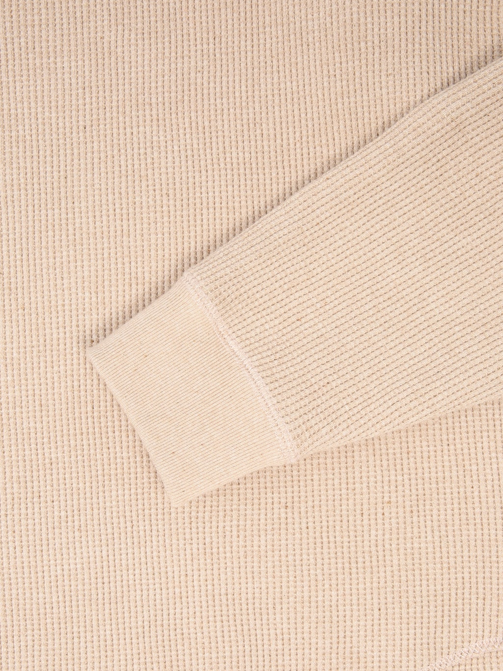 Wonder Looper Foxfibre Heavyweight Waffle Henley Coyote 15 cuff