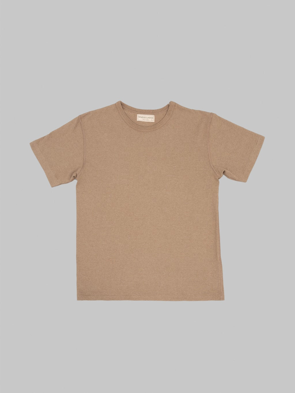 Wonder Looper Iron Mordant Foxfibre Tsuriami Crewneck TShirt Coyote 70 front