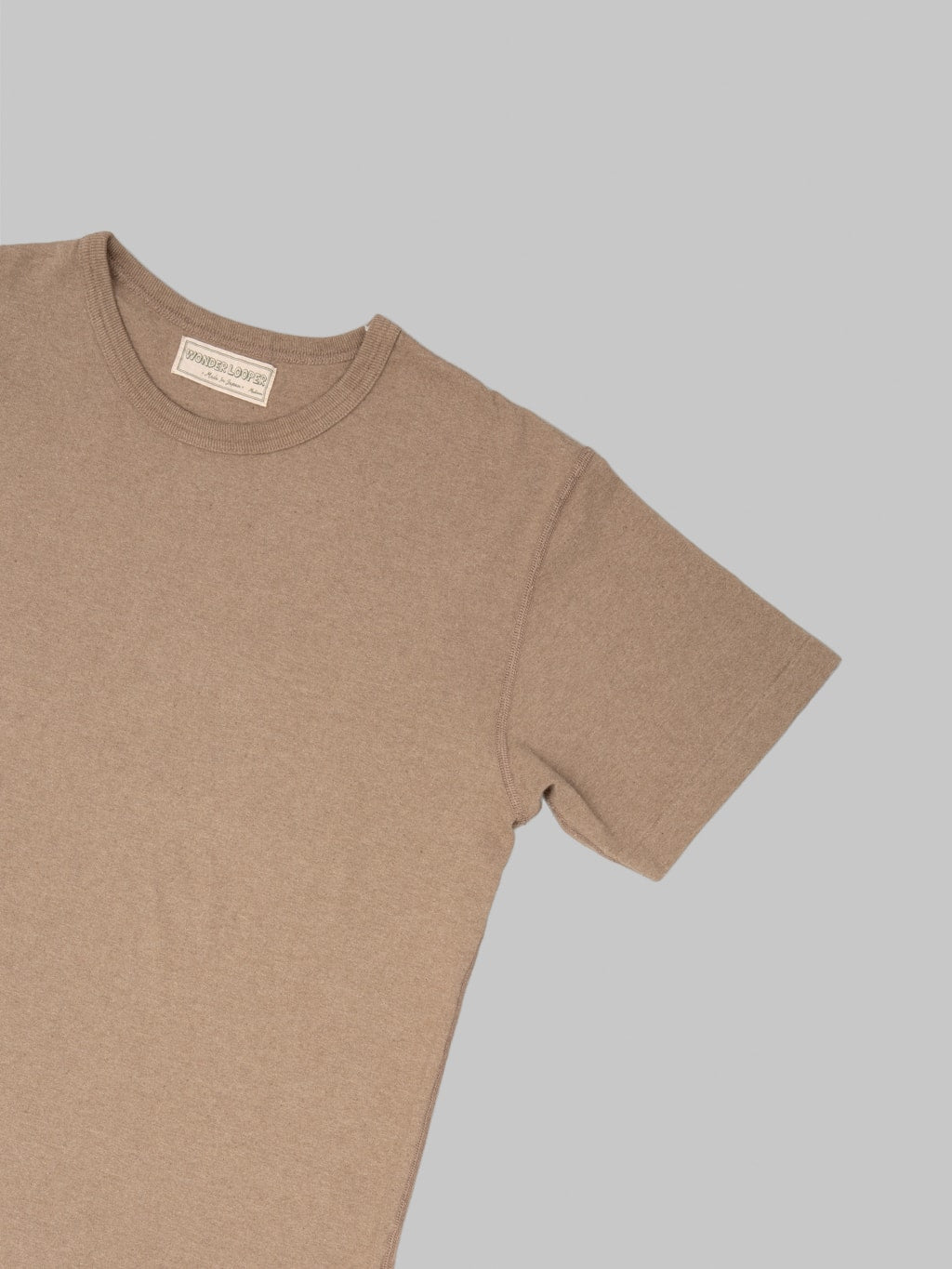 Wonder Looper Iron Mordant Foxfibre Tsuriami Crewneck TShirt Coyote 70 chest