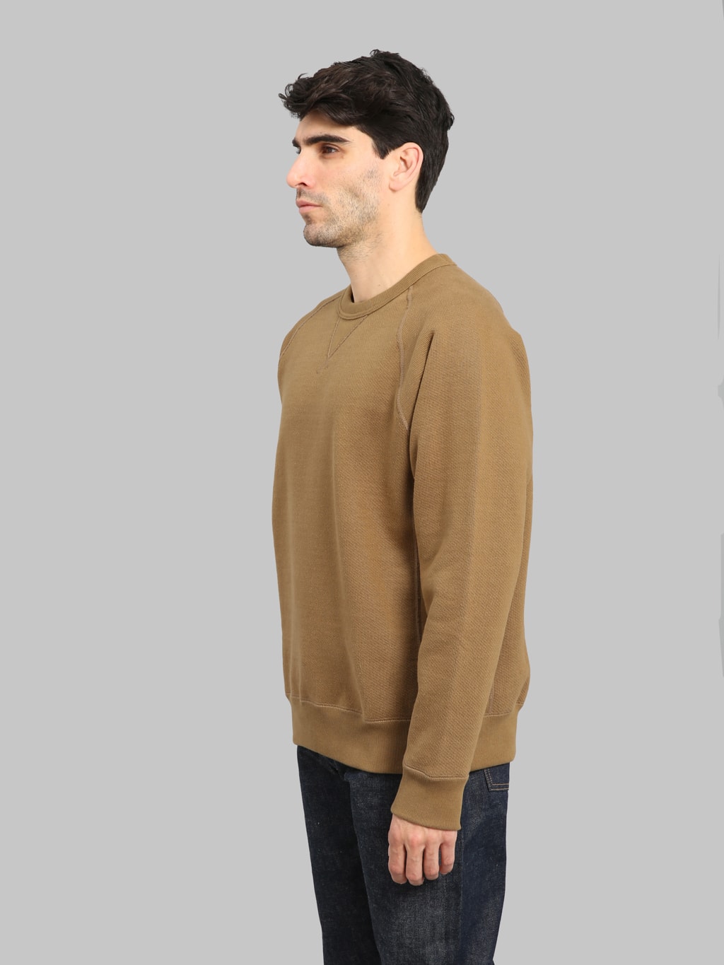 Wonder Looper Pullover Crewneck 876gsm Double Heavyweight French Terry Dune