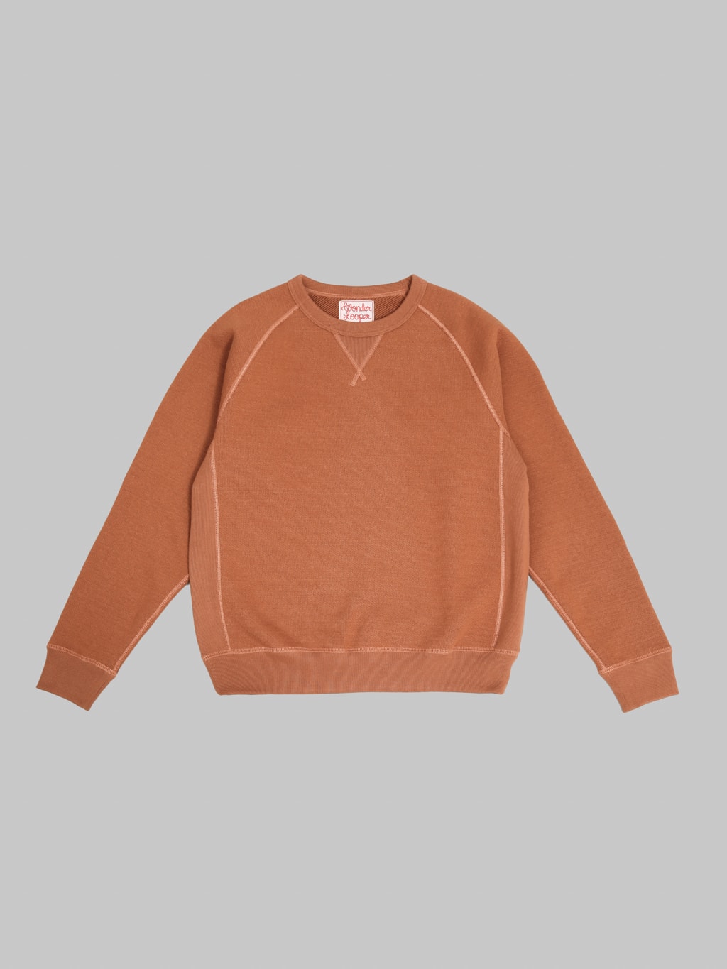 Wonder Looper Pullover Crewneck 876gsm Double Heavyweight French Terry Rust