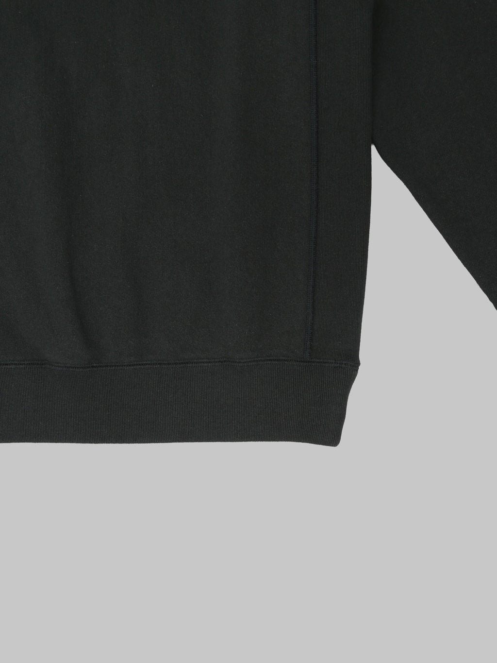 Wonder Looper Pullover Crewneck Super Looper French Terry Sumi Black hem