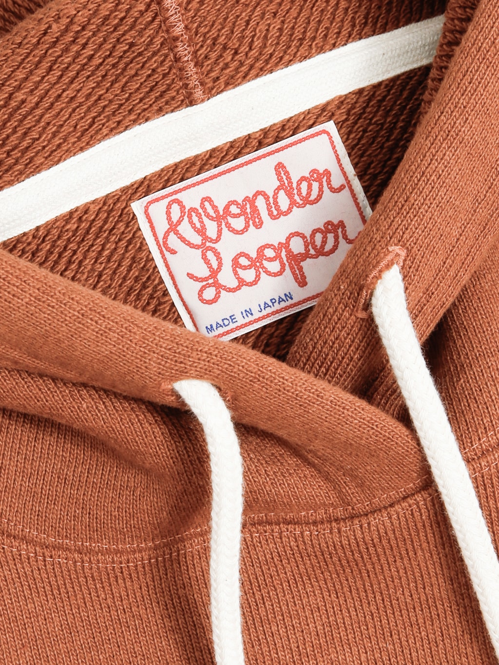 Wonder Looper Pullover Hoodie 876gsm Double Heavyweight French Terry Rust