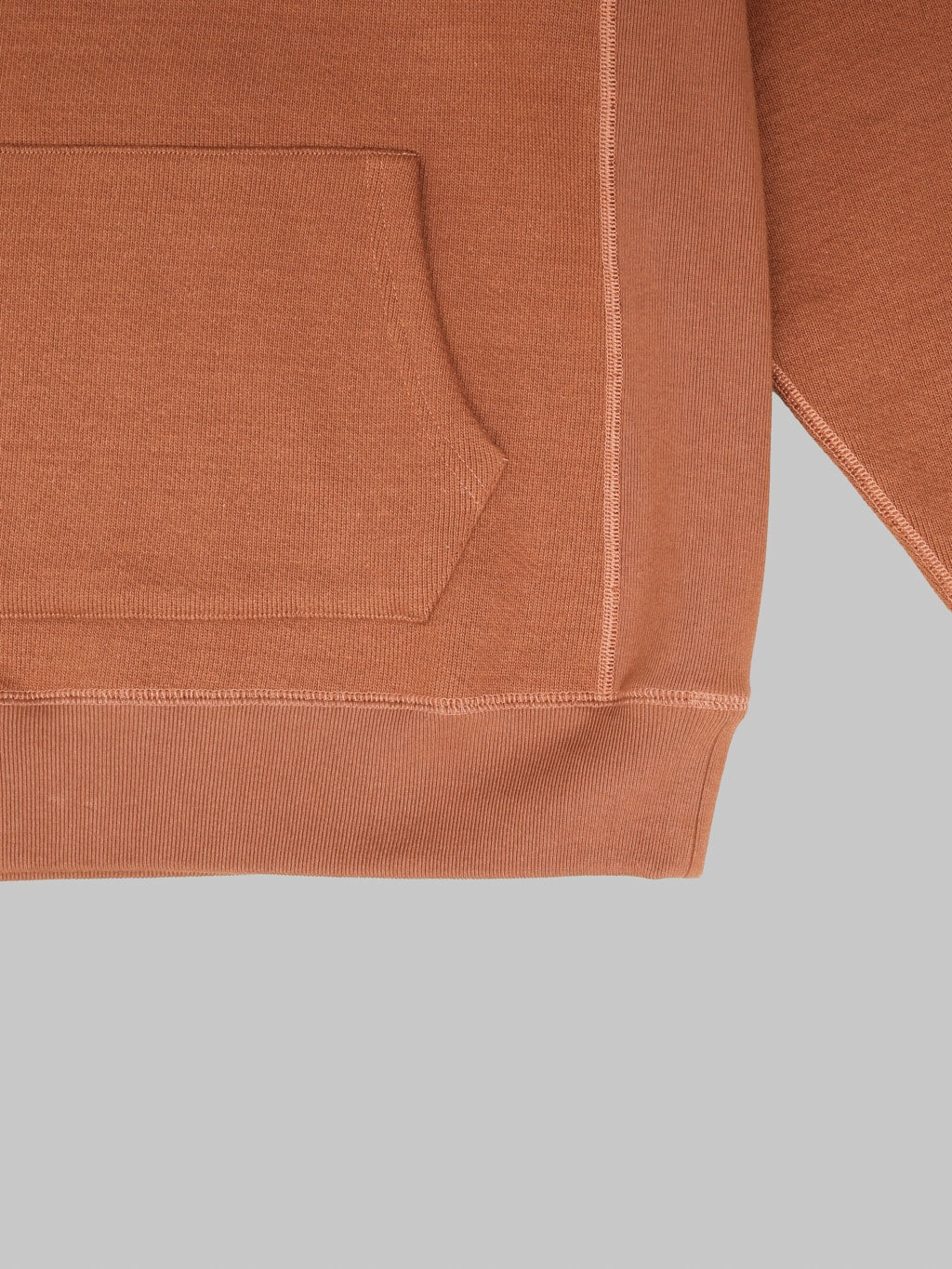 Wonder Looper Pullover Hoodie 876gsm Double Heavyweight French Terry Rust