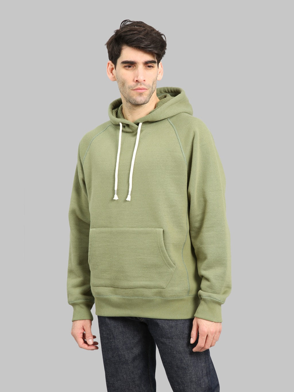 Wonder Looper Pullover Hoodie 876gsm Double Heavyweight French Terry Sage