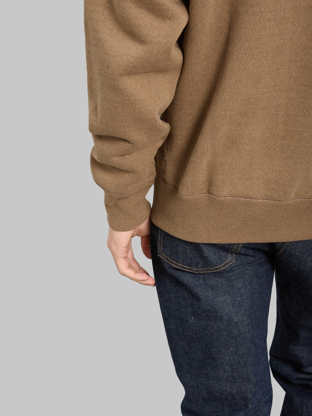 Wonder Looper Pullover Hoodie Iron Mordant Foxfibre® Double Heavyweight French Terry Coyote 80