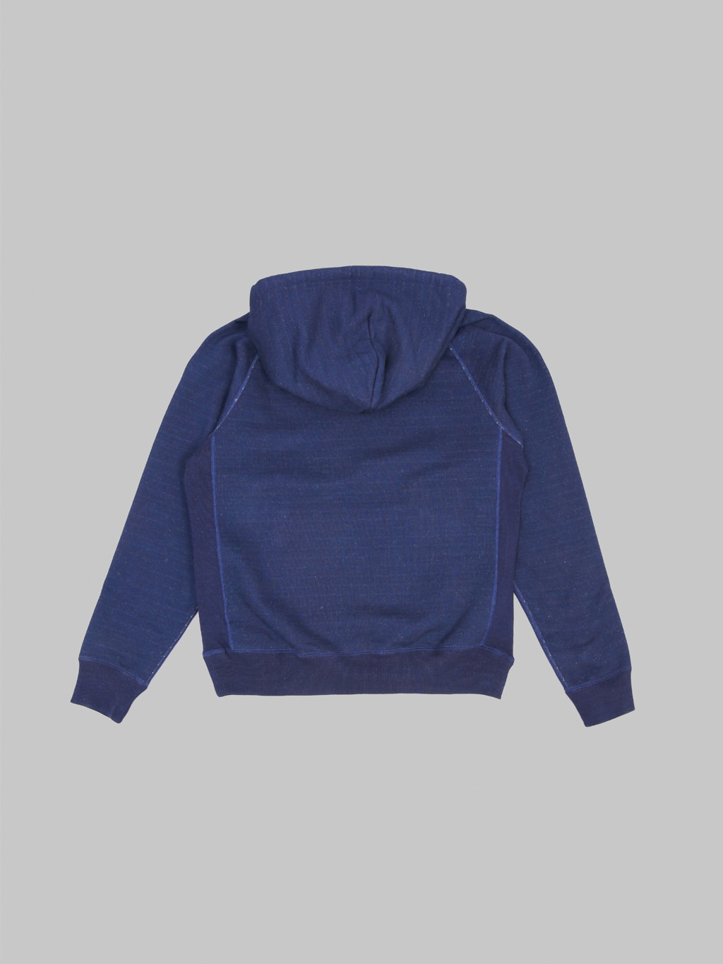 Wonder Looper Pullover Hoodie Real Indigo Blanket Striped French Terry back