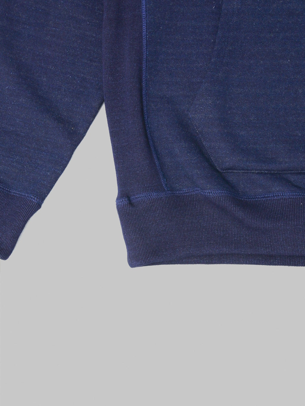 Wonder Looper Pullover Hoodie Real Indigo Blanket Striped French Terry rib