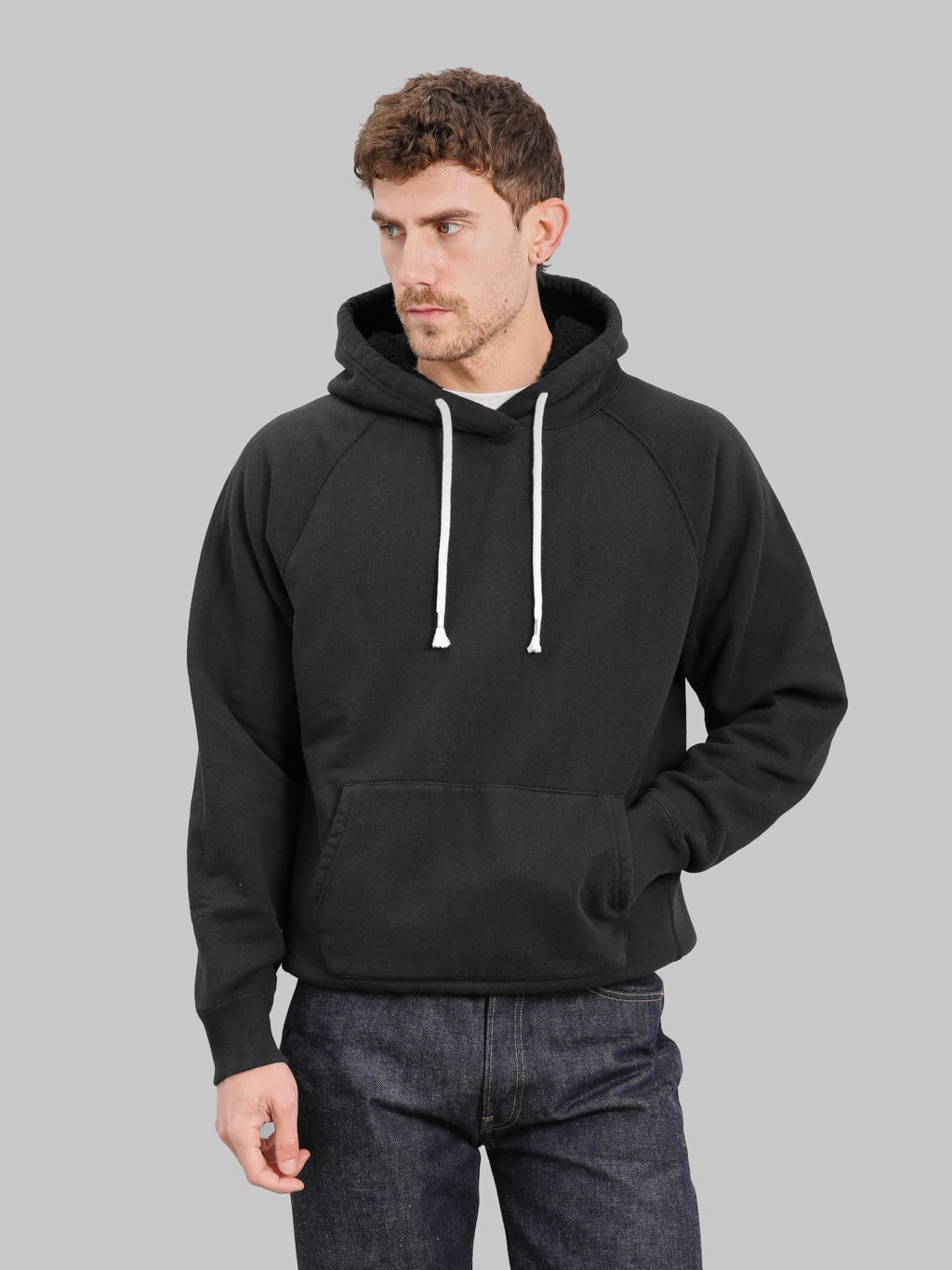 Wonder Looper Pullover Hoodie Super Looper French Terry Sumi Black