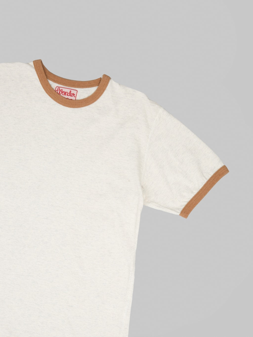 Wonder Looper Recycled Cotton Foxfibre® Ringer T-Shirt Sand
