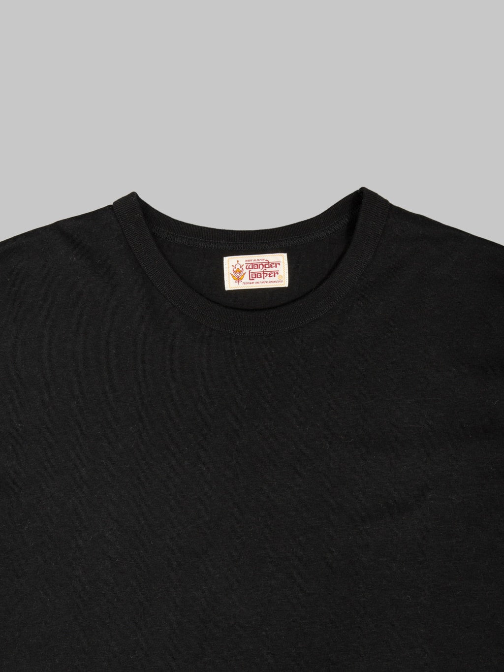 Redcast Heritage x Wonder Looper Suvin Gold Tsuriami T-Shirt Black - Redcast Heritage Co.