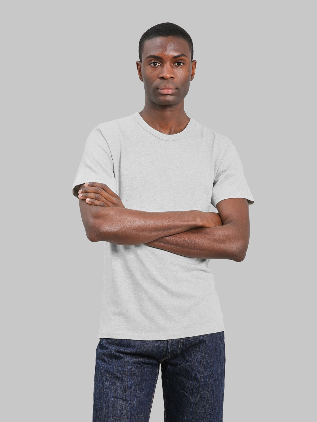 Redcast Heritage x Wonder Looper Suvin Gold Tsuriami T-Shirt Heather Grey - Redcast Heritage Co.