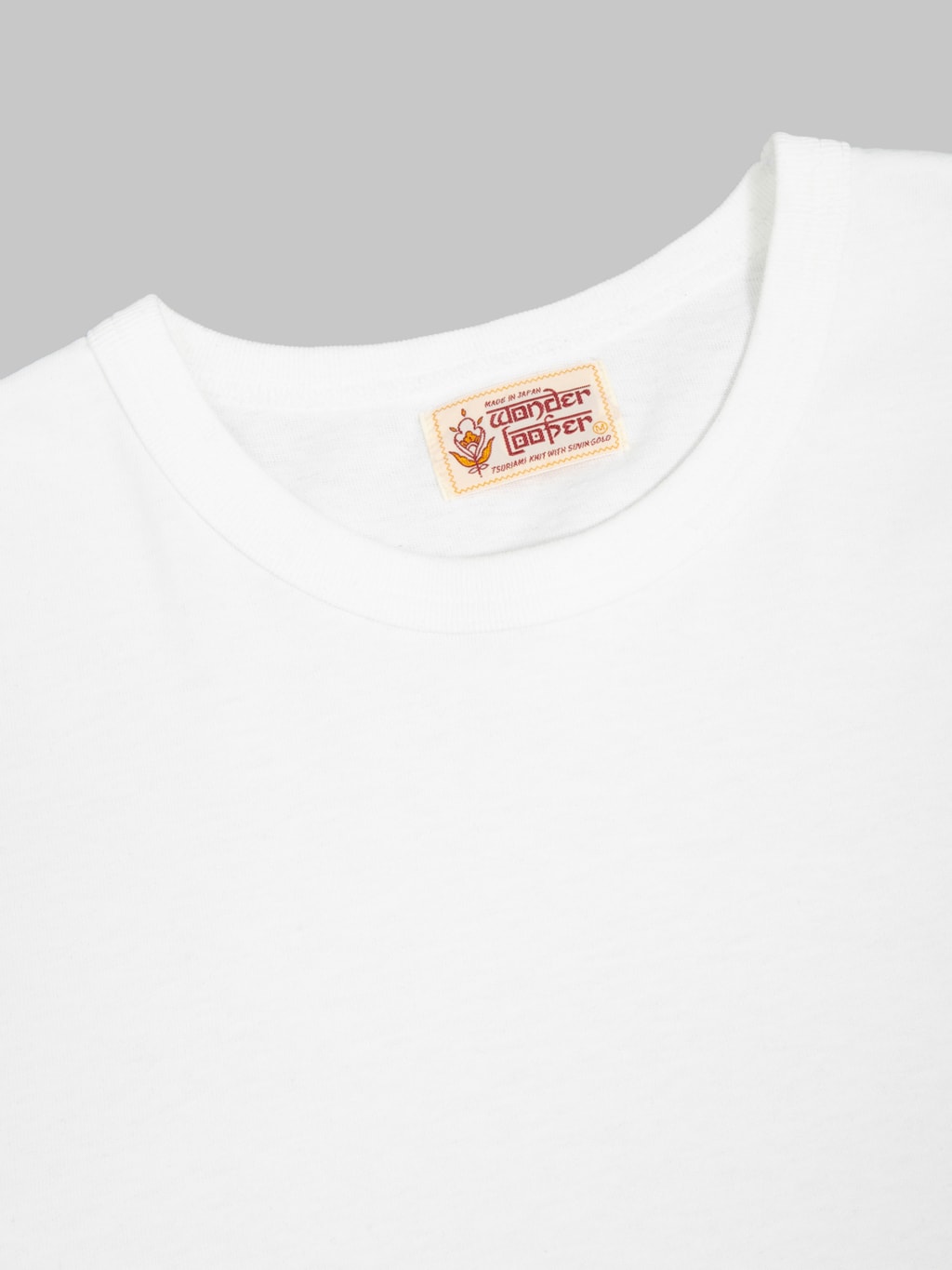 Redcast Heritage x Wonder Looper Suvin Gold Tsuriami T-Shirt White - Redcast Heritage Co.