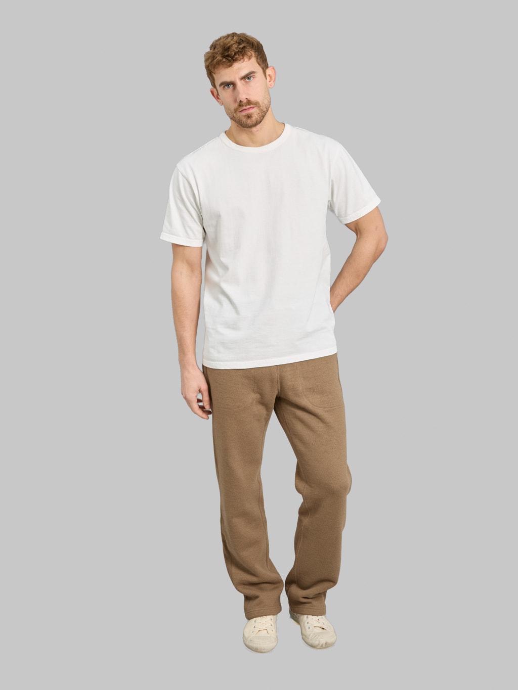 Wonder Looper Sweatpants Iron Mordant Foxfibre® Double Heavyweight French Terry Coyote 80