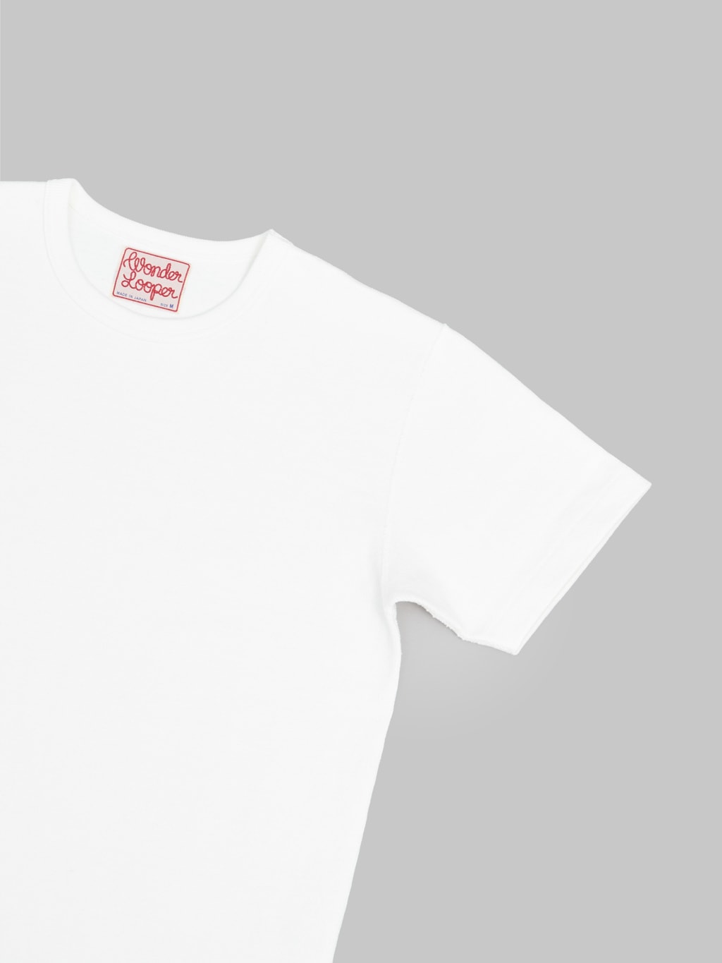 wonder looper triple heavyweight tsuriami crewneck loopwheel tshirt white sleeve