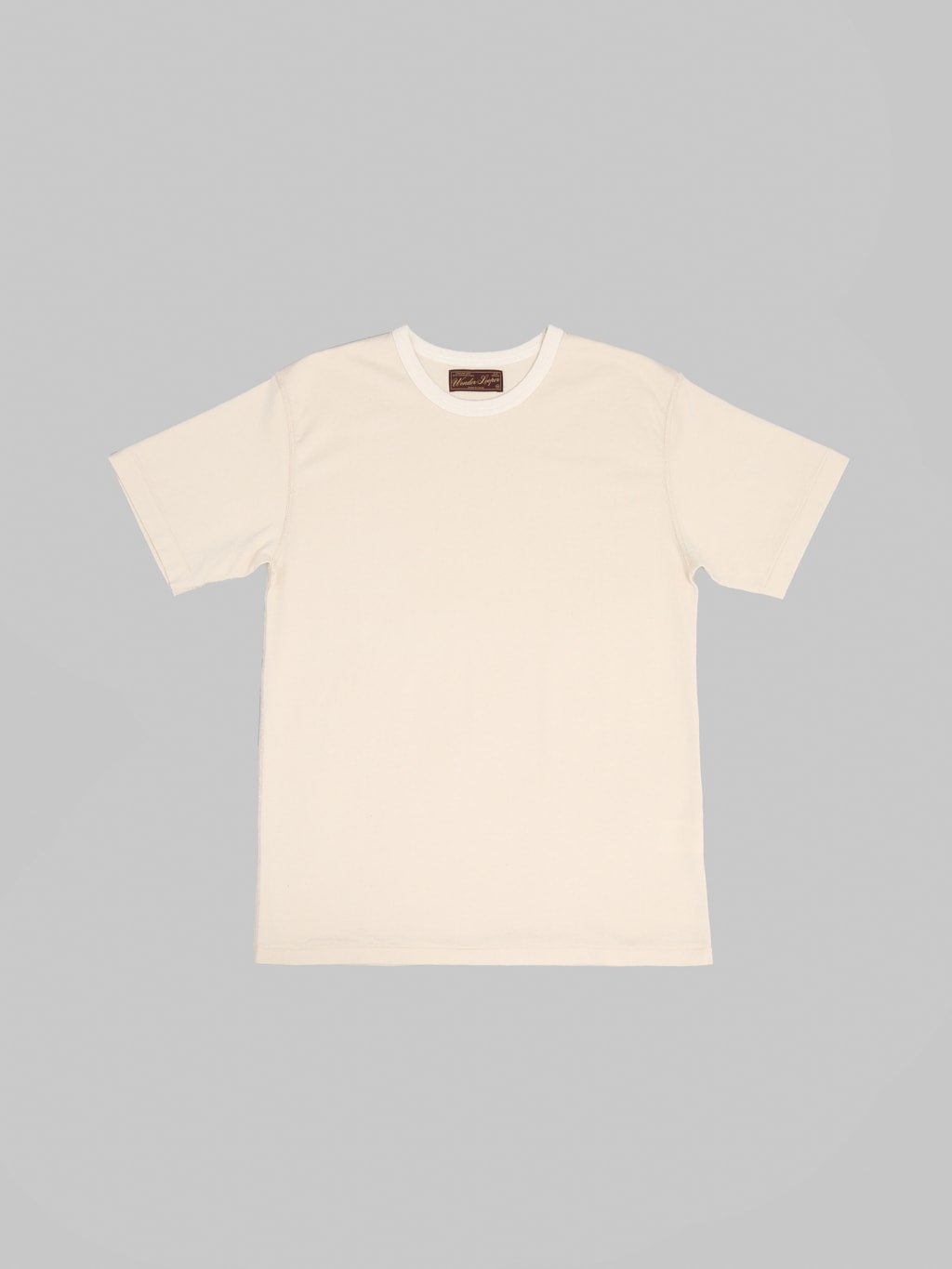 Wonder Looper Ultimate Pima Tsuriami Crewneck T-Shirt Ecru