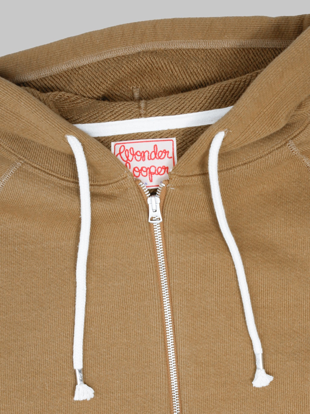 Wonder Looper Zip Hoodie 876gsm Double Heavyweight French Terry Dune