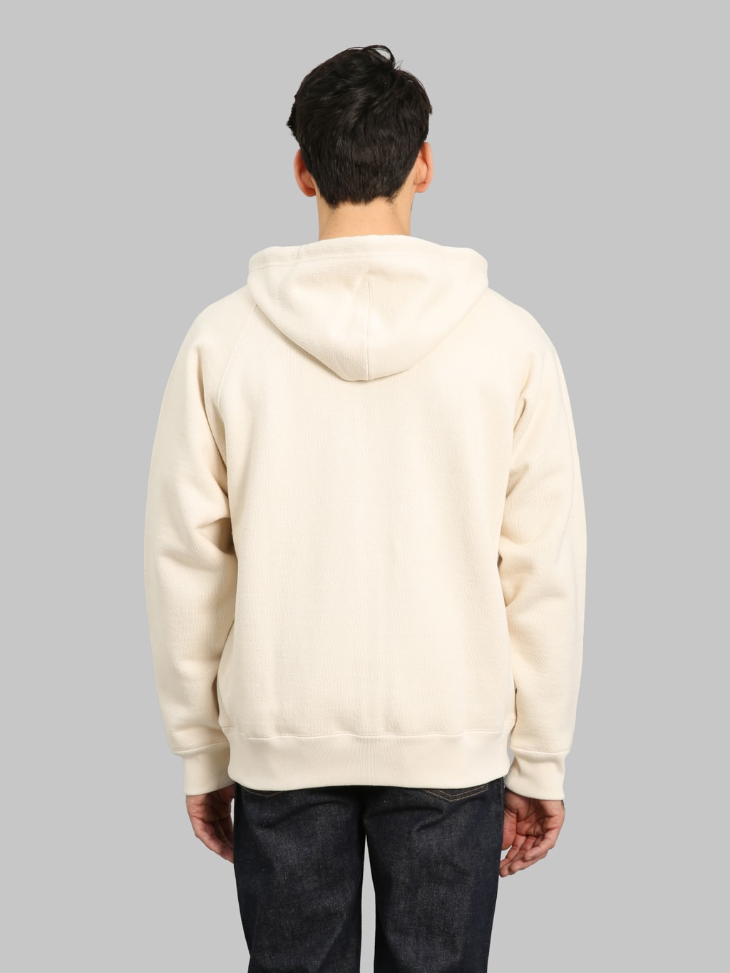 Wonder Looper Zip Hoodie 876gsm Double Heavyweight French Terry Ecru