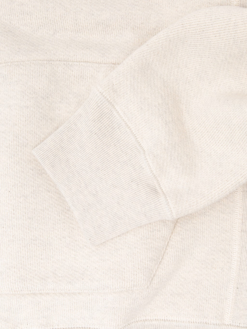 Wonder Looper Zip Hoodie 876gsm Double Heavyweight French Terry Oatmeal