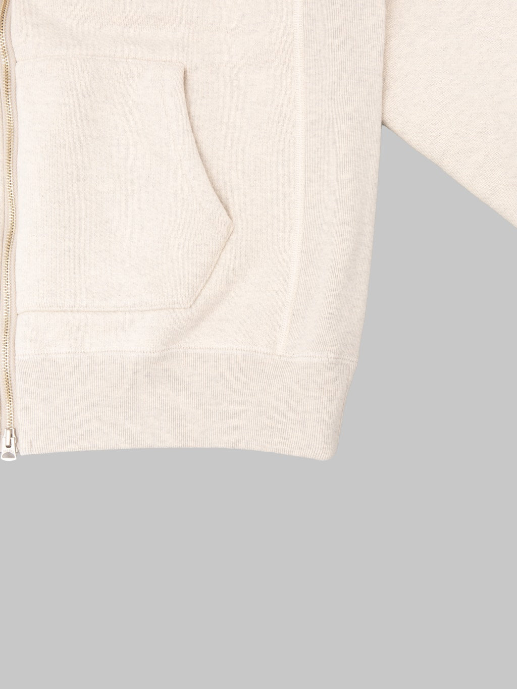 Wonder Looper Zip Hoodie 876gsm Double Heavyweight French Terry Oatmeal