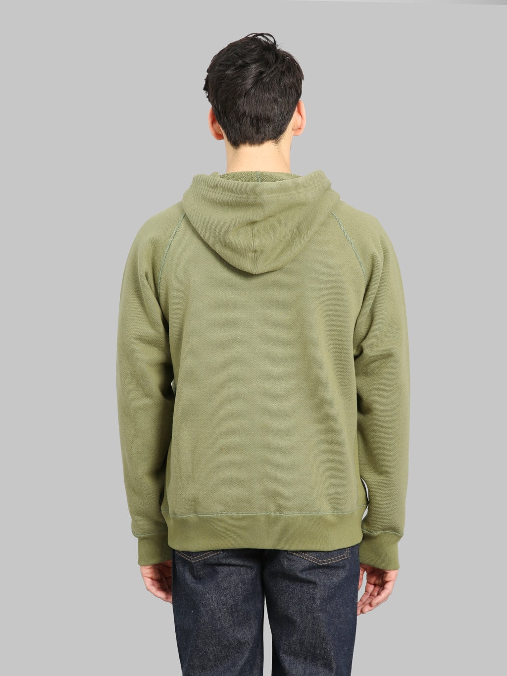 Wonder Looper Zip Hoodie 876gsm Double Heavyweight French Terry Sage