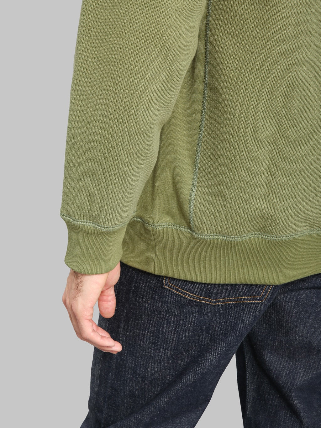 Wonder Looper Zip Hoodie 876gsm Double Heavyweight French Terry Sage