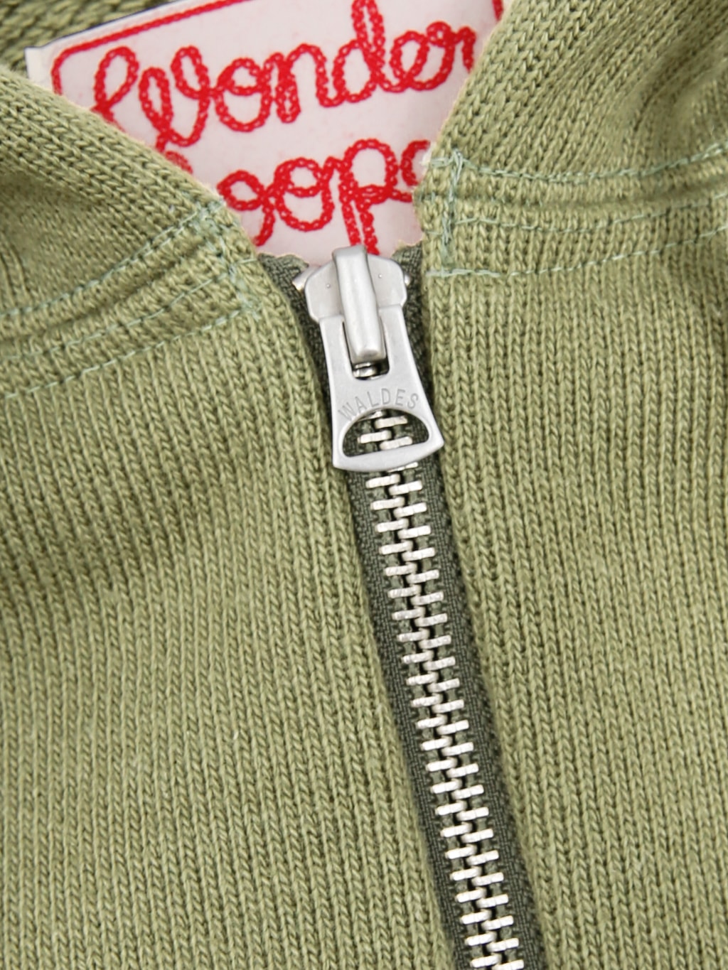 Wonder Looper Zip Hoodie 876gsm Double Heavyweight French Terry Sage