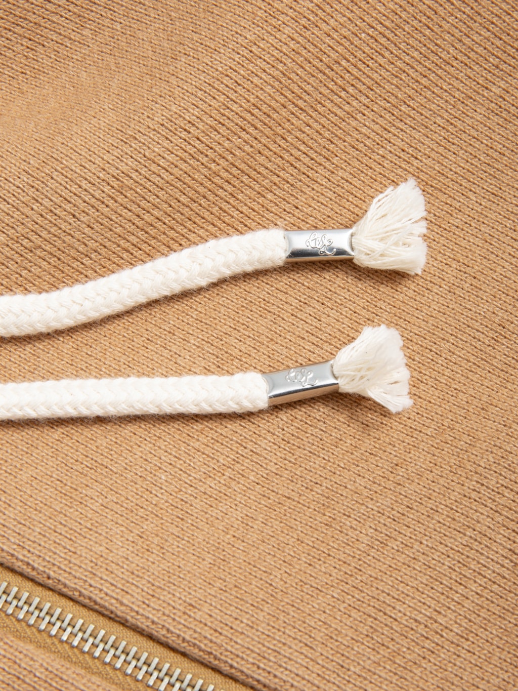 Wonder Looper Zip Hoodie Foxfibre® Double Heavyweight French Terry Coyote 80